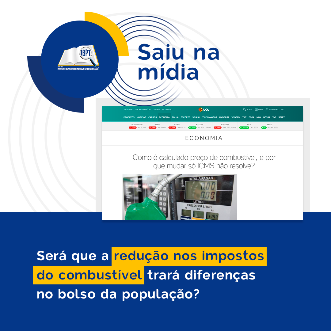 Será que a redução nos impostos do combustível trará diferenças no bolso da  população? - IBPT Instituto