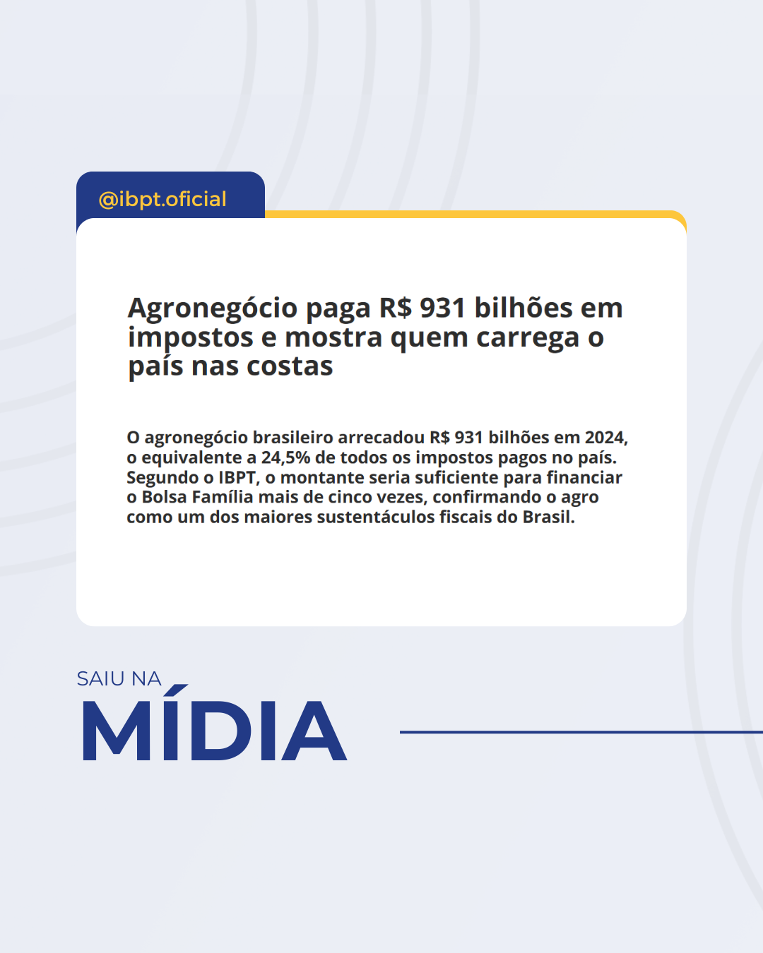 Saiu Na Mídia - 13/10 a 20/10