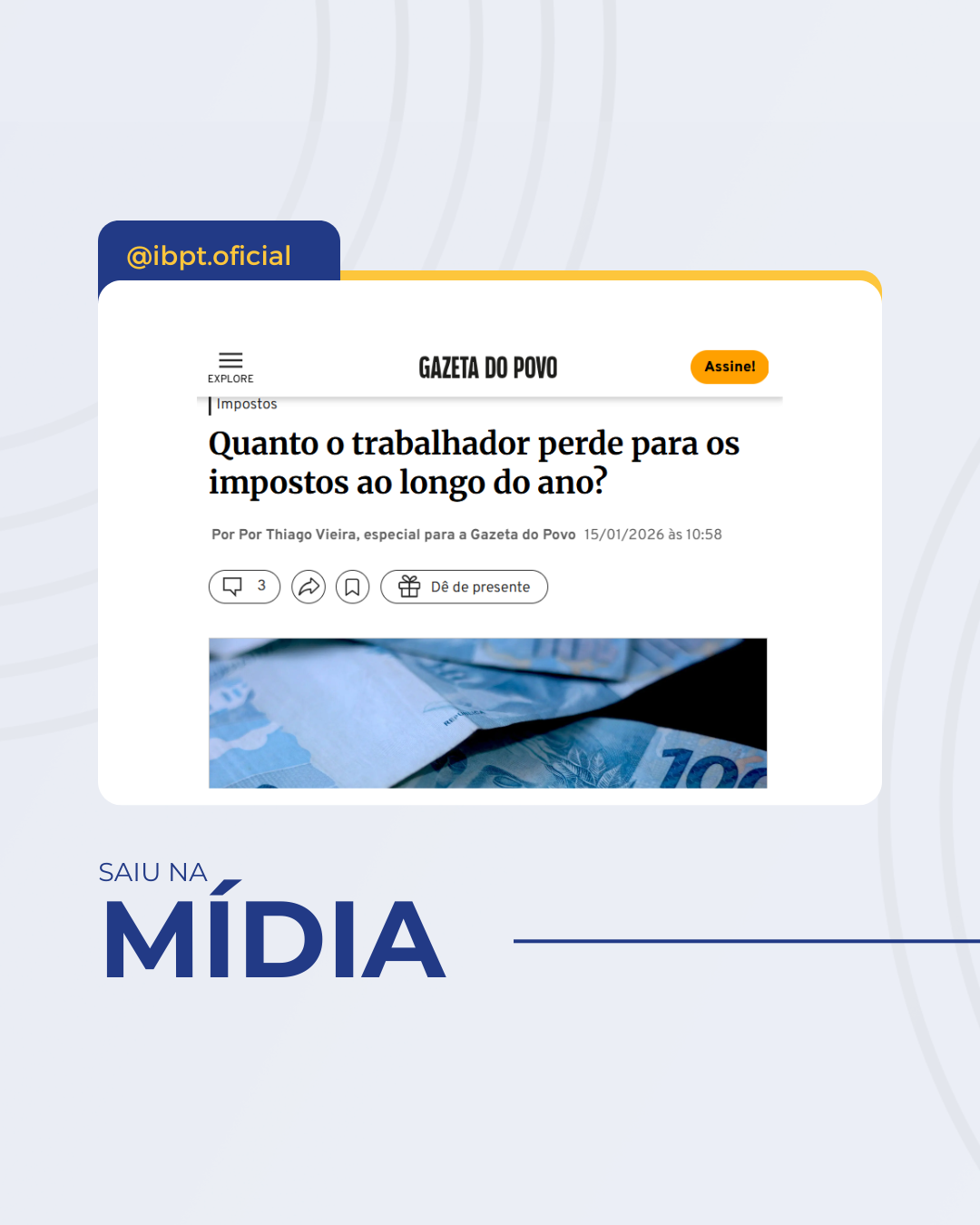 Saiu Na Mídia - 12/01 a 19/01